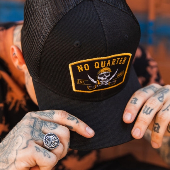 No Quarter Black "Trucker Style" hat - Picture 3 of 8